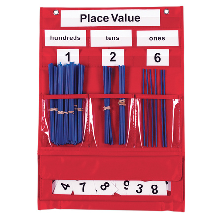 LEARNING RESOURCES Counting And Place Value Pocket Chart 2416